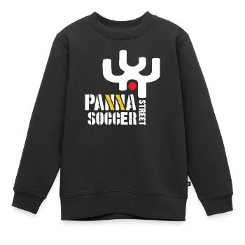 Panna Street Soccer (Tribal) - Sweat Premium enfant bio - noir - Devant - AI Model Kid Female (0cm)