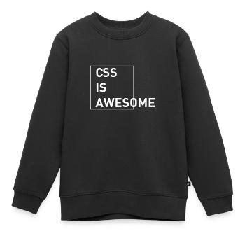 CSS is Awesome - Kinder Premium Organic Sweatshirt - Schwarz - Vorne - AI Model Kid Female (0cm)