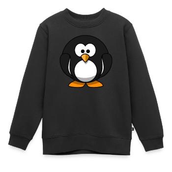 penguin159 - Sweat Premium enfant bio - noir - Devant - AI Model Kid Female (0cm)