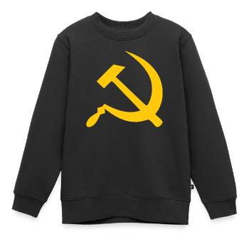 Communisme - Sweat Premium enfant bio - noir - Devant - AI Model Kid Female (0cm)