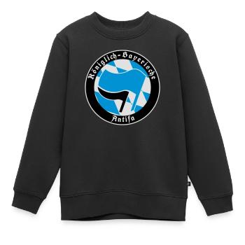 Königlich Bayerische Antifa - Kinder Premium Organic Sweatshirt - Schwarz - Vorne - AI Model Kid Female (0cm)