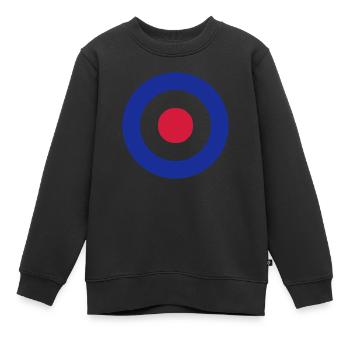 mod target - Kinder Premium Organic Sweatshirt - Schwarz - Vorne - AI Model Kid Female (0cm)