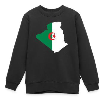 Algerien - Kinder Premium Organic Sweatshirt - Schwarz - Vorne - AI Model Kid Female (0cm)