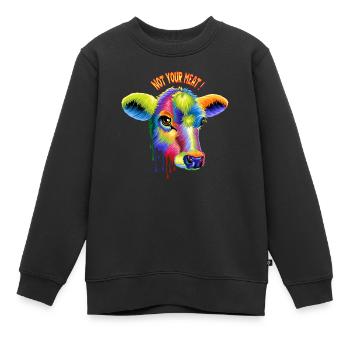 Not your Meat - Kinder Premium Organic Sweatshirt - Schwarz - Vorne - AI Model Kid Female (0cm)
