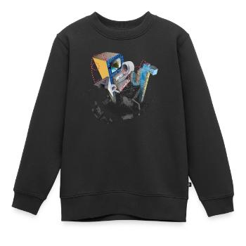 Parkour - Kinder Premium Organic Sweatshirt - Schwarz - Vorne - AI Model Kid Female (0cm)