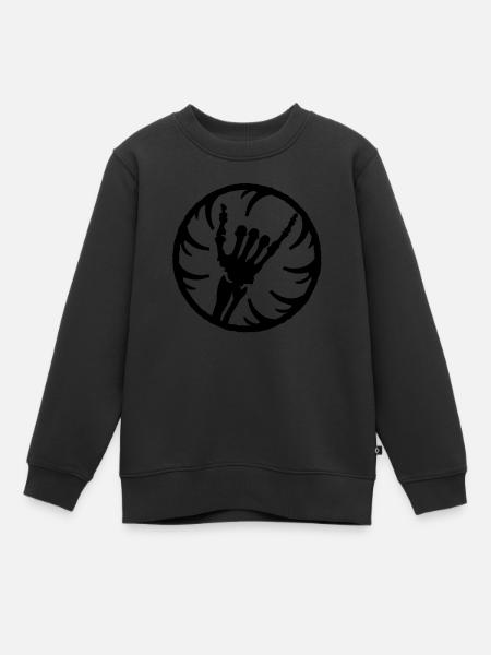 hang_l_new_vec_1fr - Sweat Premium enfant bio - noir