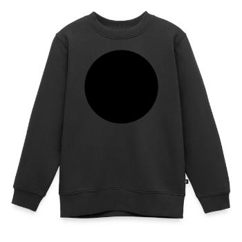 Button Background__V001 - Kinder Premium Organic Sweatshirt - Schwarz - Vorne - AI Model Kid Female (0cm)