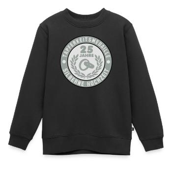 Medal of Honor 25 années de noces d'argent 3C - Sweat Premium enfant bio - noir - Devant - AI Model Kid Female (0cm)