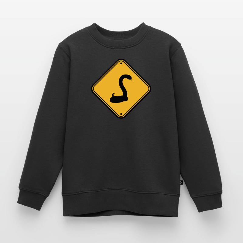 snake caution caution caution note sign s Kids Premium Organic Sweatshirt
