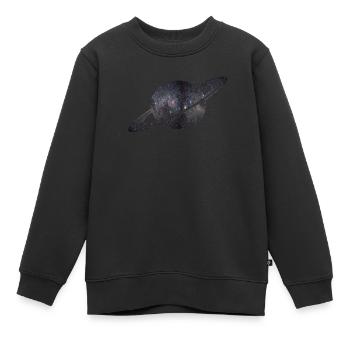 Saturn - Kinder Premium Organic Sweatshirt - Schwarz - Vorne - AI Model Kid Female (0cm)