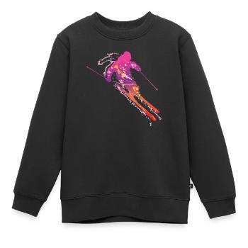 ski masculin de - Sweat Premium enfant bio - noir - Devant - AI Model Kid Female (0cm)