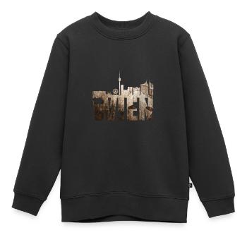 Wien Untergrund - Kinder Premium Organic Sweatshirt - Schwarz - Vorne - AI Model Kid Female (0cm)