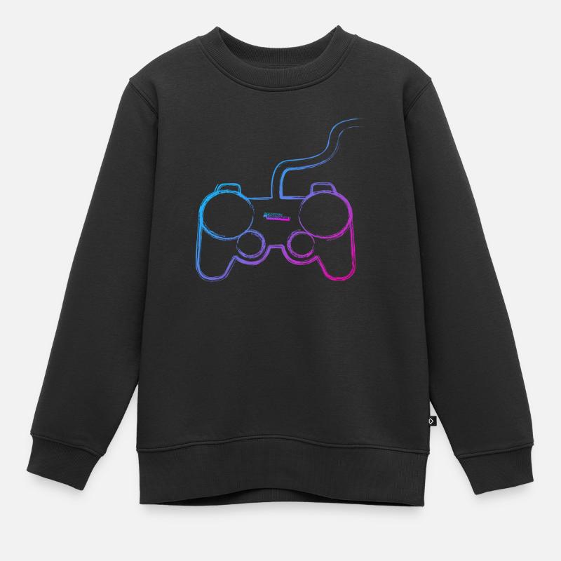 Contrôleur Graffiti - Sweat Premium enfant bio - noir