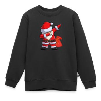 Santa Claus Santa Claus - Sweat Premium enfant bio - noir - Devant - AI Model Kid Female (0cm)