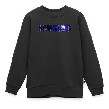 Hamburg - Kinder Premium Organic Sweatshirt - Schwarz - Vorne - AI Model Kid Female (0cm)