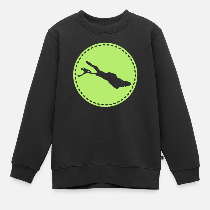 Bodensee - Kinder Premium Organic Sweatshirt - Schwarz