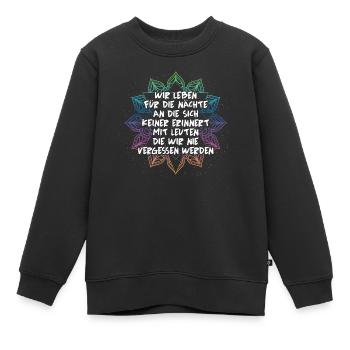 Goa - Leben für Nächte - Kinder Premium Organic Sweatshirt - Schwarz - Vorne - AI Model Kid Female (0cm)