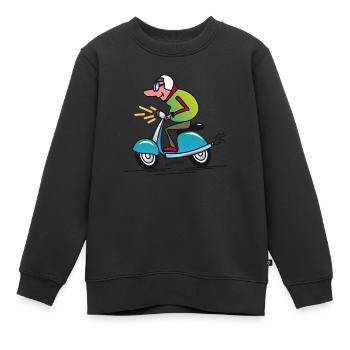 gambo Roller - Kinder Premium Organic Sweatshirt - Schwarz - Vorne - AI Model Kid Female (0cm)