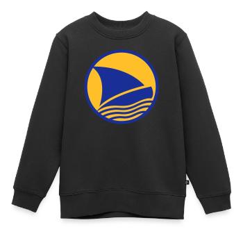 Sailingboat Logo - Kinder Premium Organic Sweatshirt - Schwarz - Vorne - AI Model Kid Female (0cm)