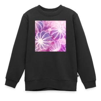 Sommer Kakteen Aquarell Minimalismus - Kinder Premium Organic Sweatshirt - Schwarz - Vorne - AI Model Kid Female (0cm)