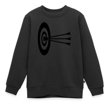 Archery Design - Kids Premium Organic Sweatshirt - black - Front - AI Model Kid Female (0cm)
