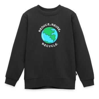 Earth Day - Kinder Premium Organic Sweatshirt - Schwarz - Vorne - AI Model Kid Female (0cm)
