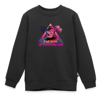 L'homme de tes rêves - Sweat Premium enfant bio - noir - Devant - AI Model Kid Female (0cm)
