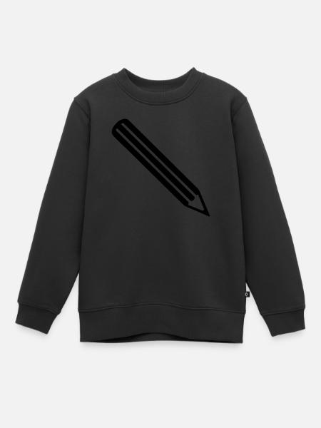 Stift - Kinder Premium Organic Sweatshirt - Schwarz