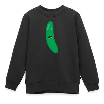 concombre - Sweat Premium enfant bio - noir - Devant - AI Model Kid Female (0cm)