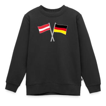 Cadeau Allemagne Autriche - Sweat Premium enfant bio - noir - Devant - AI Model Kid Female (0cm)