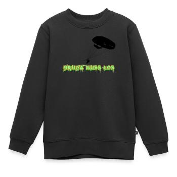 Bruda Muss Los - Kinder Premium Organic Sweatshirt - Schwarz - Vorne - AI Model Kid Female (0cm)
