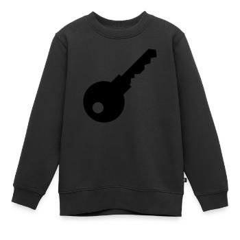 Schlüssel - Kinder Premium Organic Sweatshirt - Schwarz - Vorne - AI Model Kid Female (0cm)