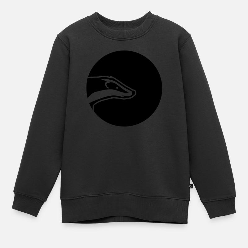 Blaireau - Sweat Premium enfant bio - noir