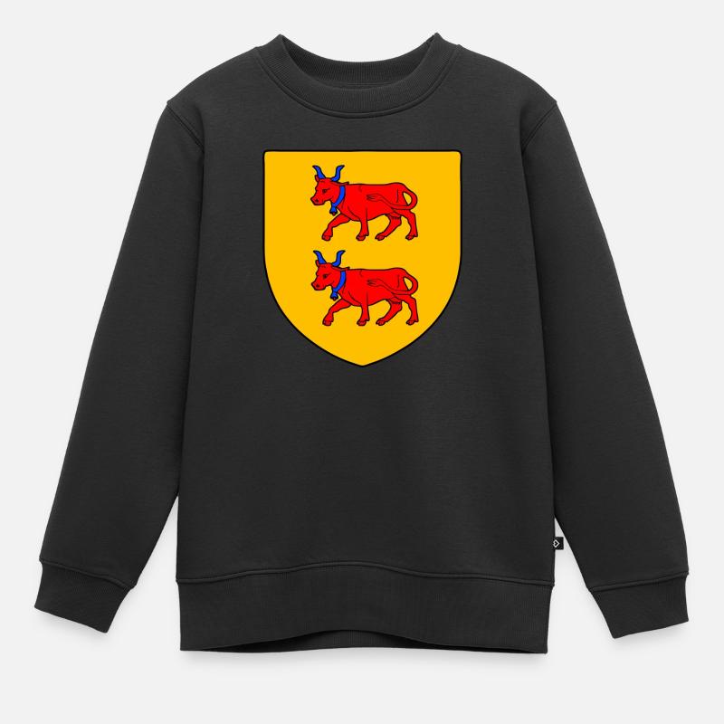 pays de Béarn vaches rouges - Sweat Premium enfant bio - noir