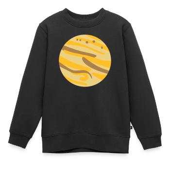 Jupiter - Kinder Premium Organic Sweatshirt - Schwarz - Vorne - AI Model Kid Female (0cm)