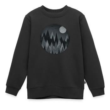 Black & White Triangles Abstract mountains design - Kinder Premium Organic Sweatshirt - Schwarz - Vorne - AI Model Kid Female (0cm)