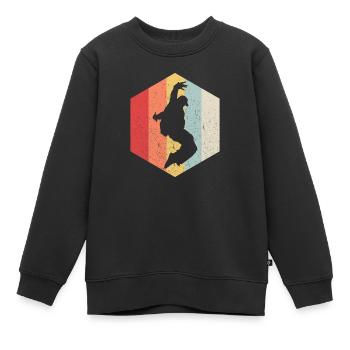 Dance break dance - Sweat Premium enfant bio - noir - Devant - AI Model Kid Female (0cm)