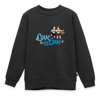 Pride - Kinder Premium Organic Sweatshirt - Schwarz - Vorne - AI Model Kid Female (0cm)