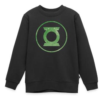Justice League Green Lantern Logo - Kinder Premium Organic Sweatshirt - Schwarz - Vorne - AI Model Kid Female (0cm)