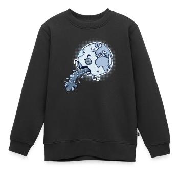 Terre malade - Sweat Premium enfant bio - noir - Devant - AI Model Kid Female (0cm)