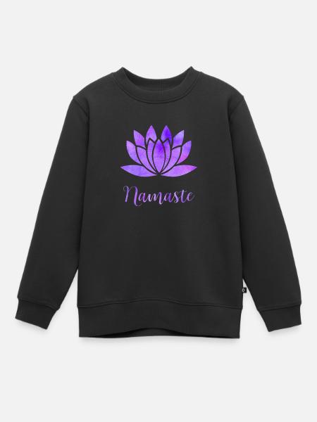 Namaste - Kinder Premium Organic Sweatshirt - Schwarz