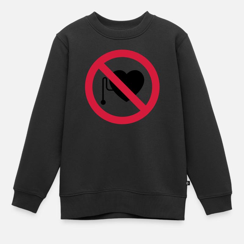 herzschrittmacher - Kinder Premium Organic Sweatshirt - Schwarz