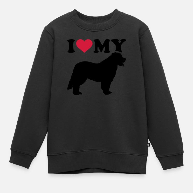 Leonberger - Sweat Premium enfant bio - noir
