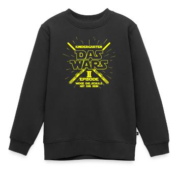 Kindergarten Das Wars Einschulung Schulkind Lustig - Kinder Premium Organic Sweatshirt - Schwarz - Vorne - AI Model Kid Female (0cm)