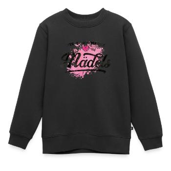 nie ohne meine maedels herz - Kinder Premium Organic Sweatshirt - Schwarz - Vorne - AI Model Kid Female (0cm)