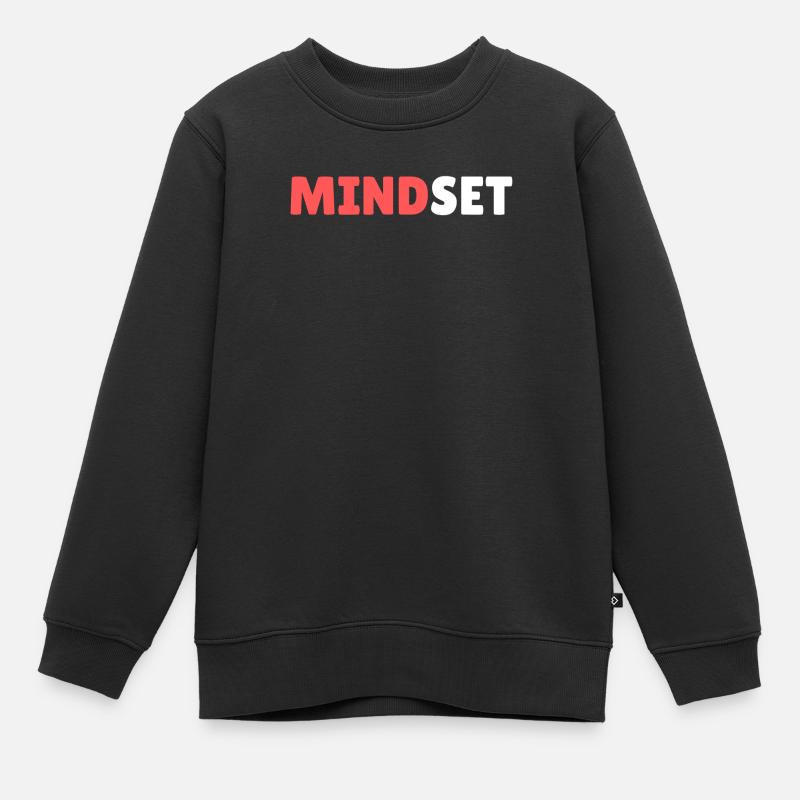 Mindset - Sweat Premium enfant bio - noir