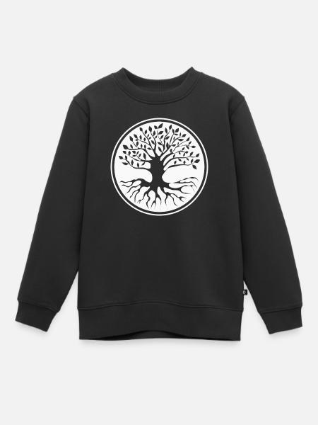 Baum des Lebens - Lebensbaum - Premium børne sweatshirt økologisk - sort