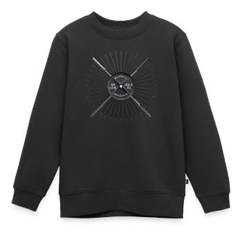 Bodybuilding Iron - Kids Premium Organic Sweatshirt - black - Front - AI Model Kid Female (0cm)