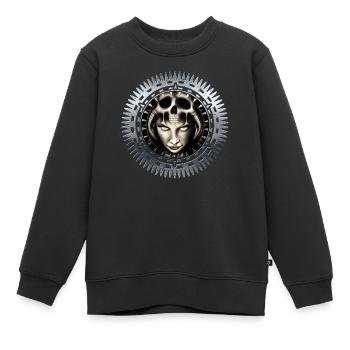 Biomechanik - Kinder Premium Organic Sweatshirt - Schwarz - Vorne - AI Model Kid Female (0cm)