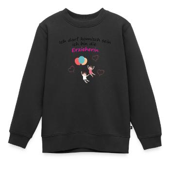 Erzieherin - Kinder Premium Organic Sweatshirt - Schwarz - Vorne - AI Model Kid Female (0cm)